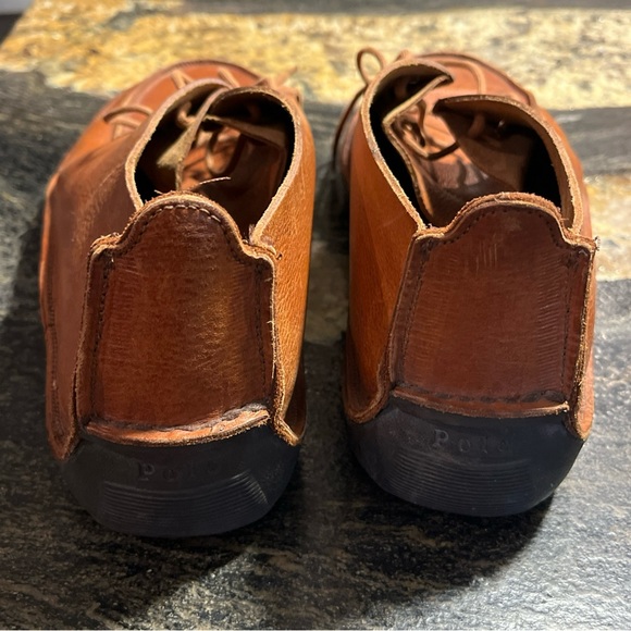 Polo Ralph Lauren men’s 11D BROWN Cowhide LEATHER Lace-Up Chukka Boots,  BRAZIL - Picture 3 of 16